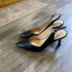 Elegant Black Slingback Heels